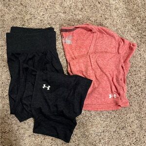 Under Armour Heat Gear Shirt and Capris